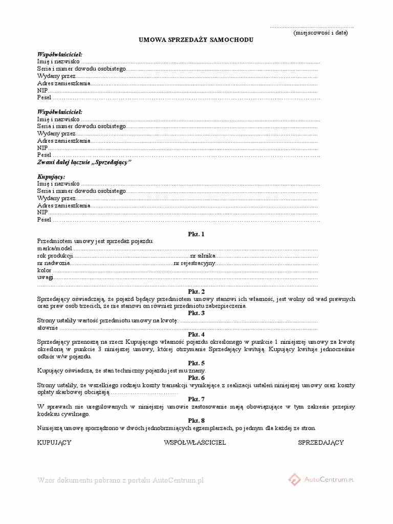 Czy umowa sprzedaży jest umowa realna?