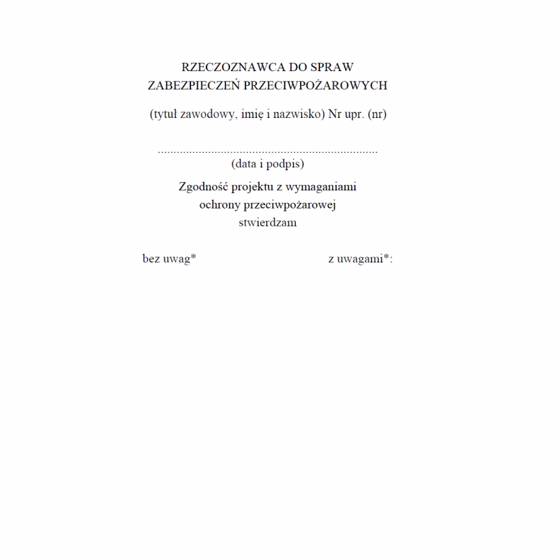 Co uzgadnia rzeczoznawca BHP?