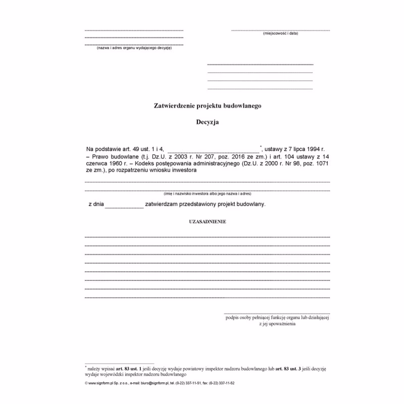 Kto zatwierdza projekty budowlane?