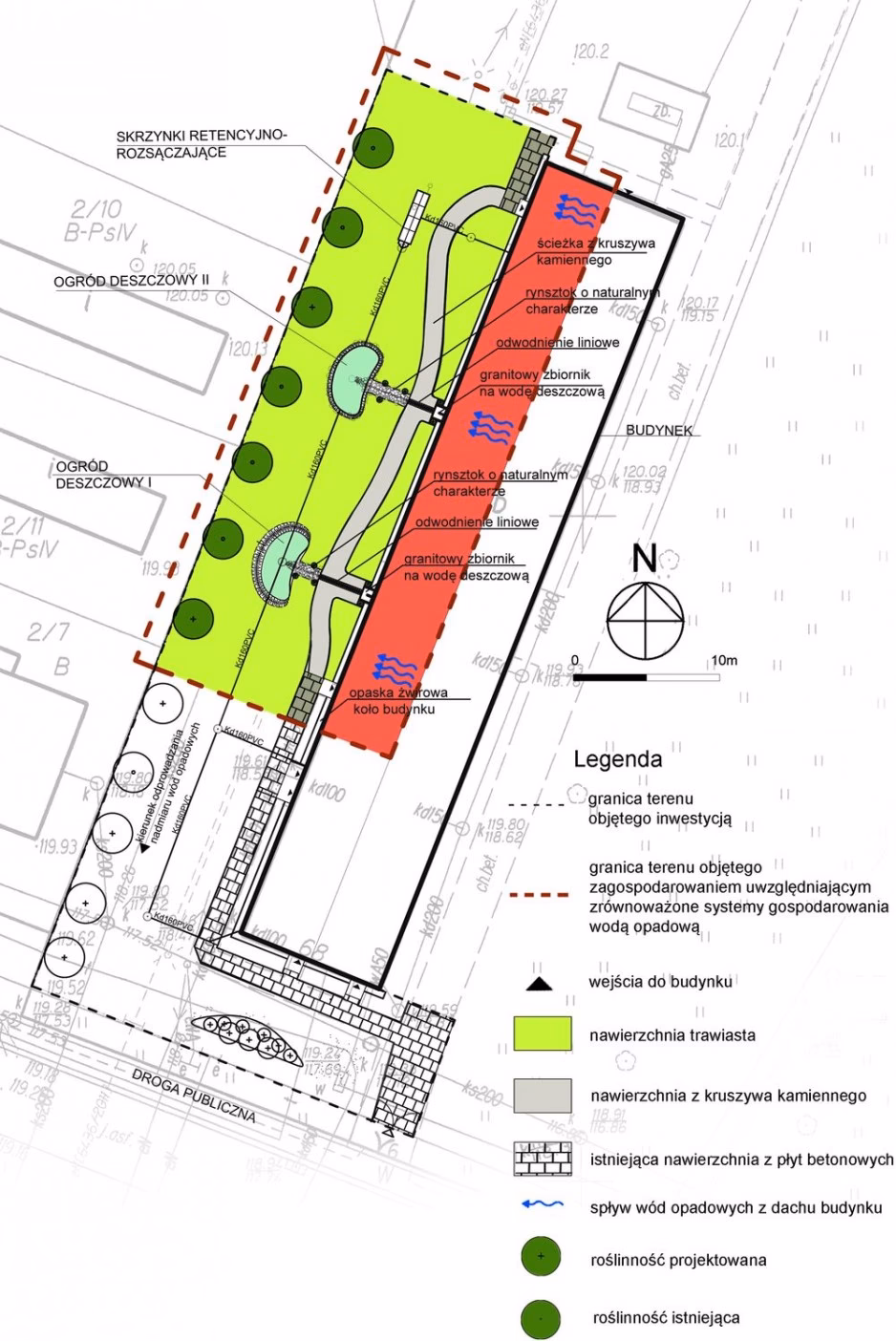 Czy można odprowadzać wody opadowe na teren własnej działki?