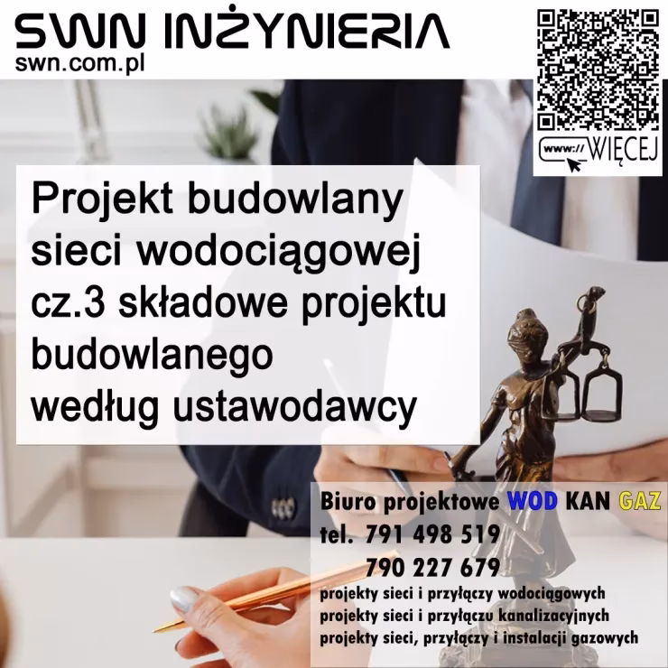 Co powinien zawierać projekt sieci wodociągowej?