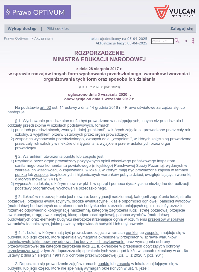 Czy w punkcie przedszkolnym może być zerówka?