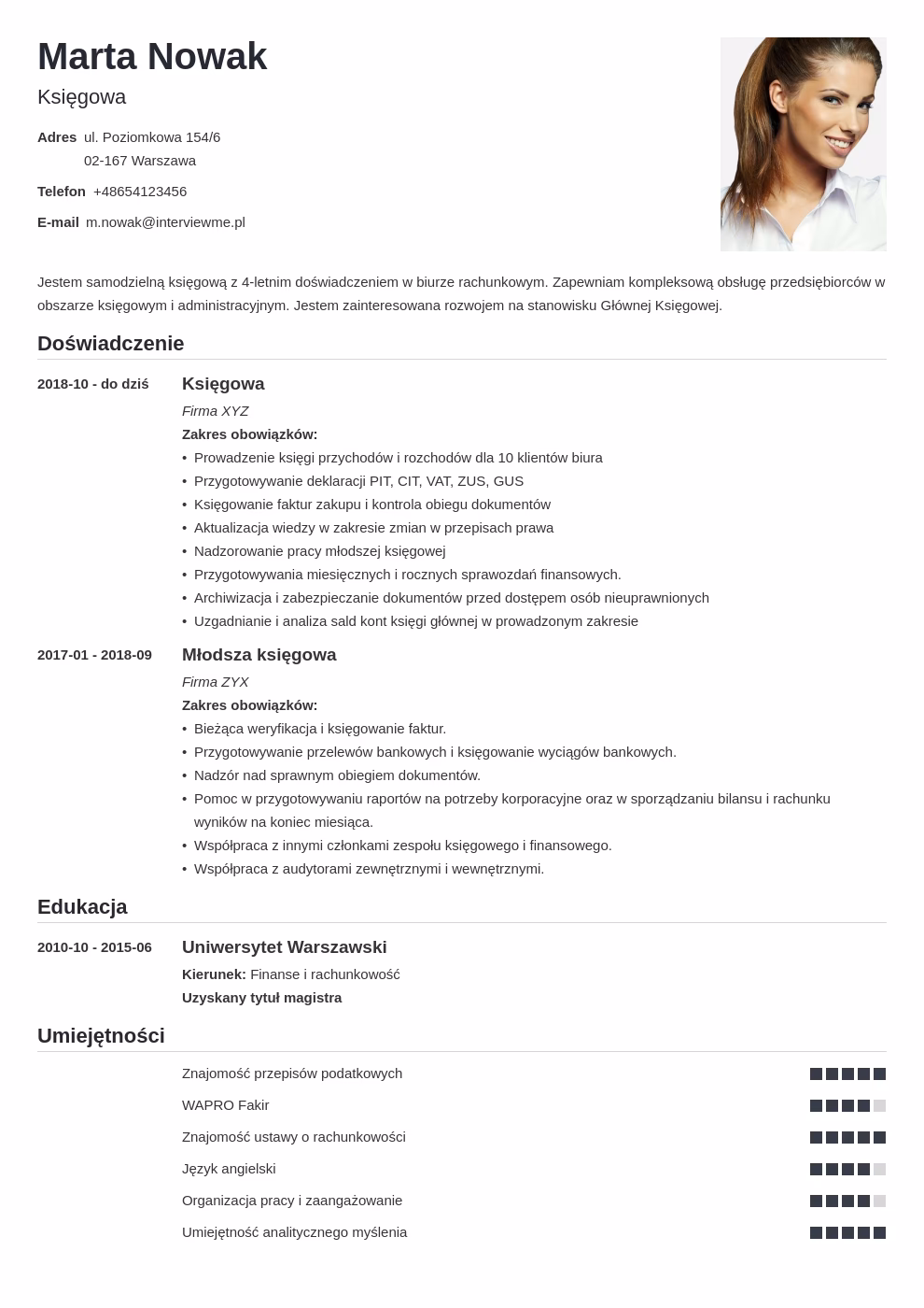 Jakie są główne obowiązki starszego księgowego?