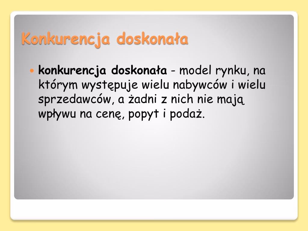 Ile zarabia firma działająca w branży doskonale konkurencyjnej w dłuższej perspektywie?