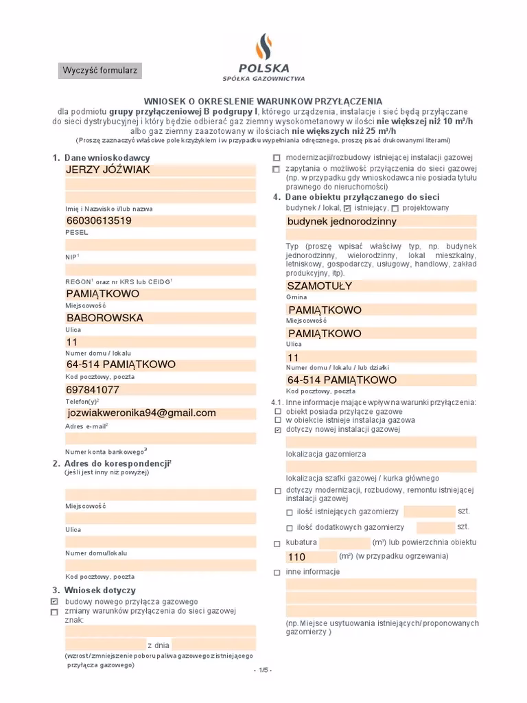 Gdzie złożyć wniosek o warunki przyłączenia do sieci gazowej?