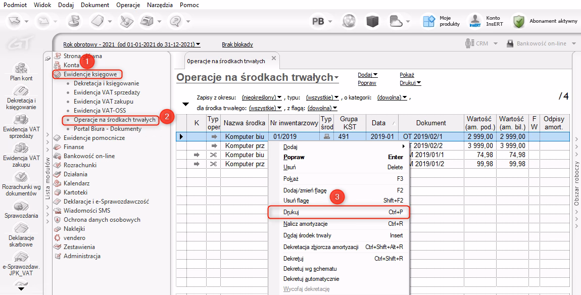 Jak wydrukować plan kont z rewizora?