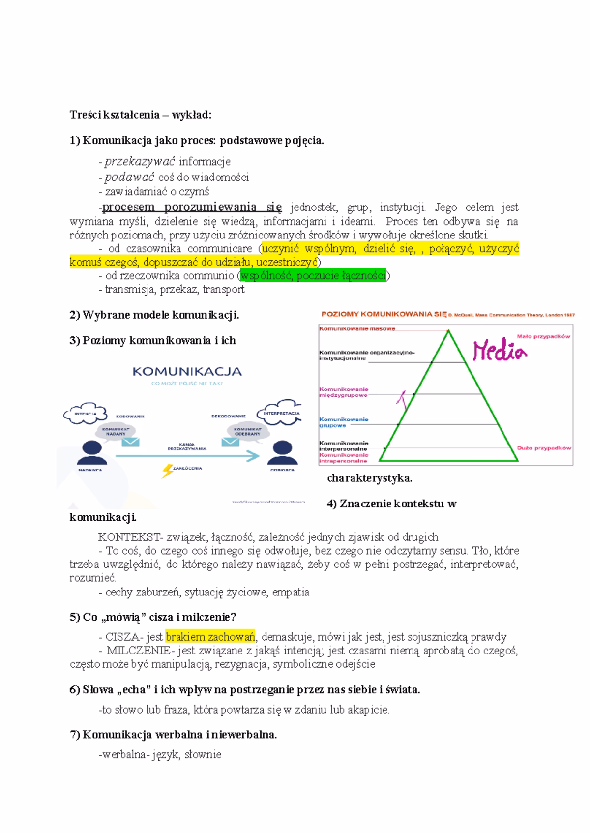 Na czym polega proces wymiany informacji między ludźmi?